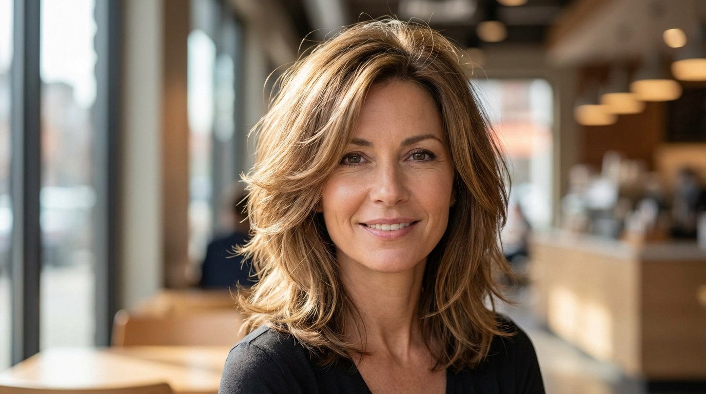 coupe effilée mi long et naturelle