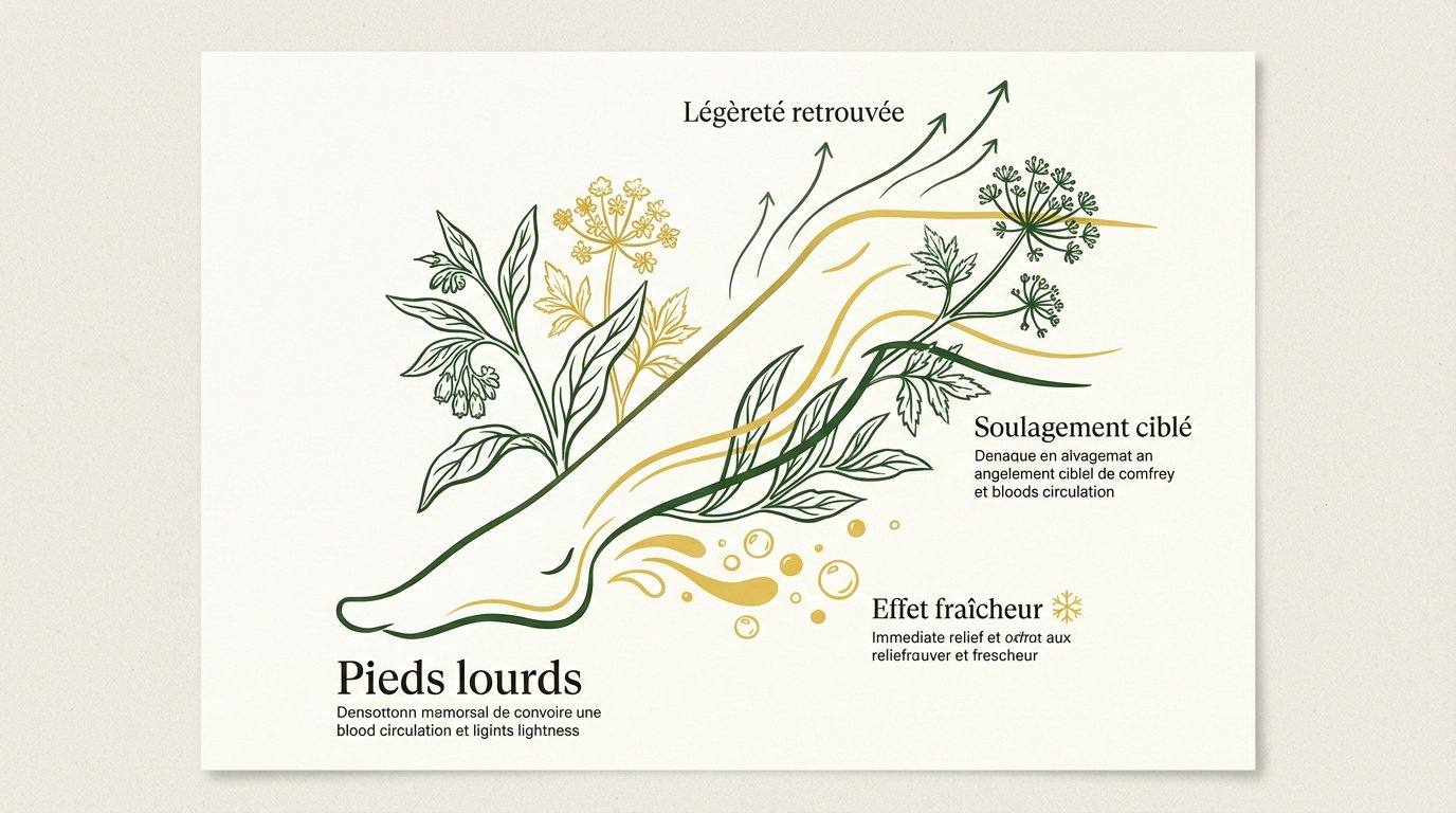 Femme massant ses jambes pour retrouver une sensation de légèreté