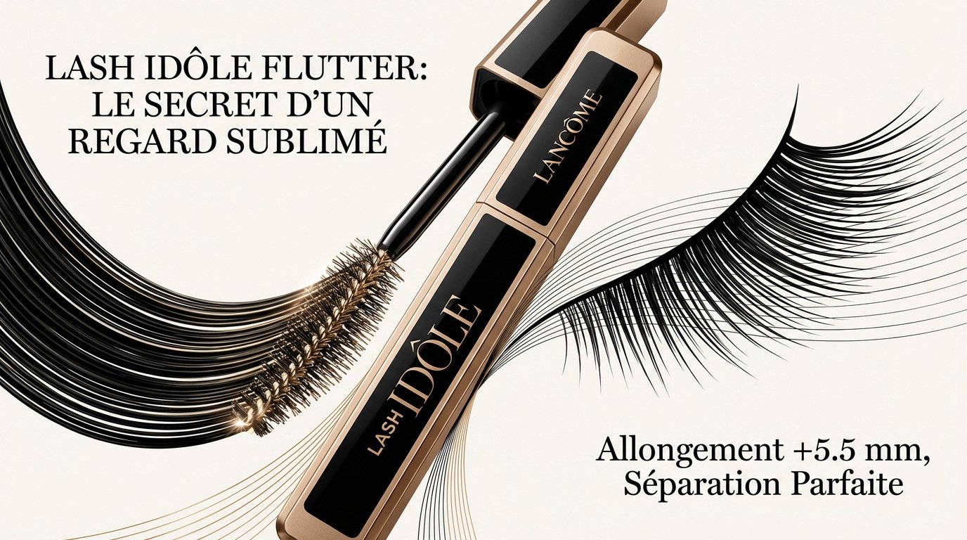Mascara Lancôme Lash Idôle Flutter pour une longueur et une séparation extrême des cils