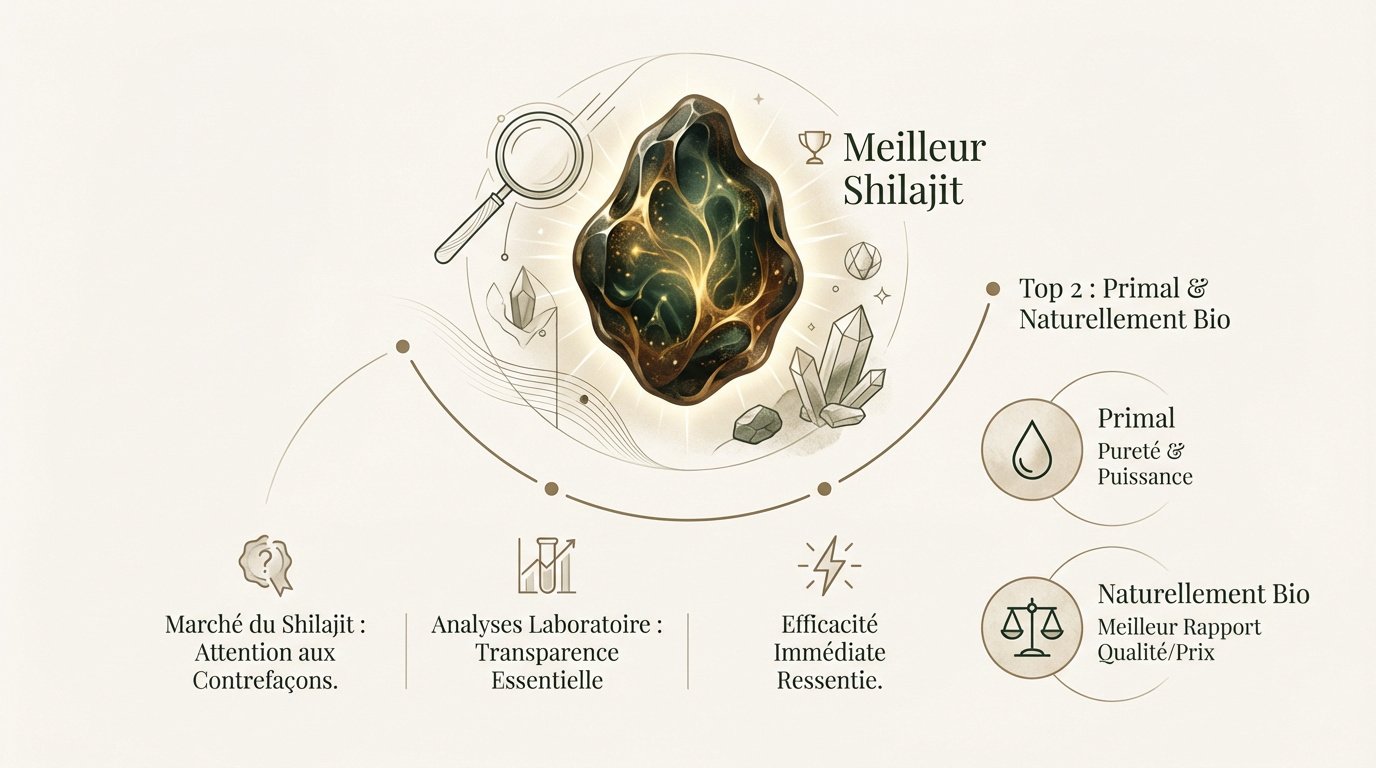 Comparatif des meilleurs shilajit en résine et gélules pour la vitalité