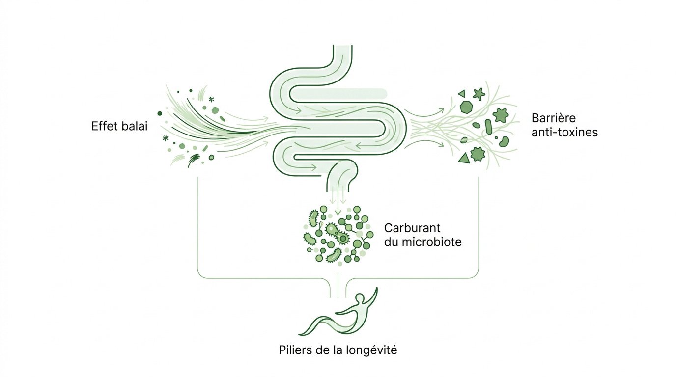 Aliments variés riches en fibres pour une digestion optimale