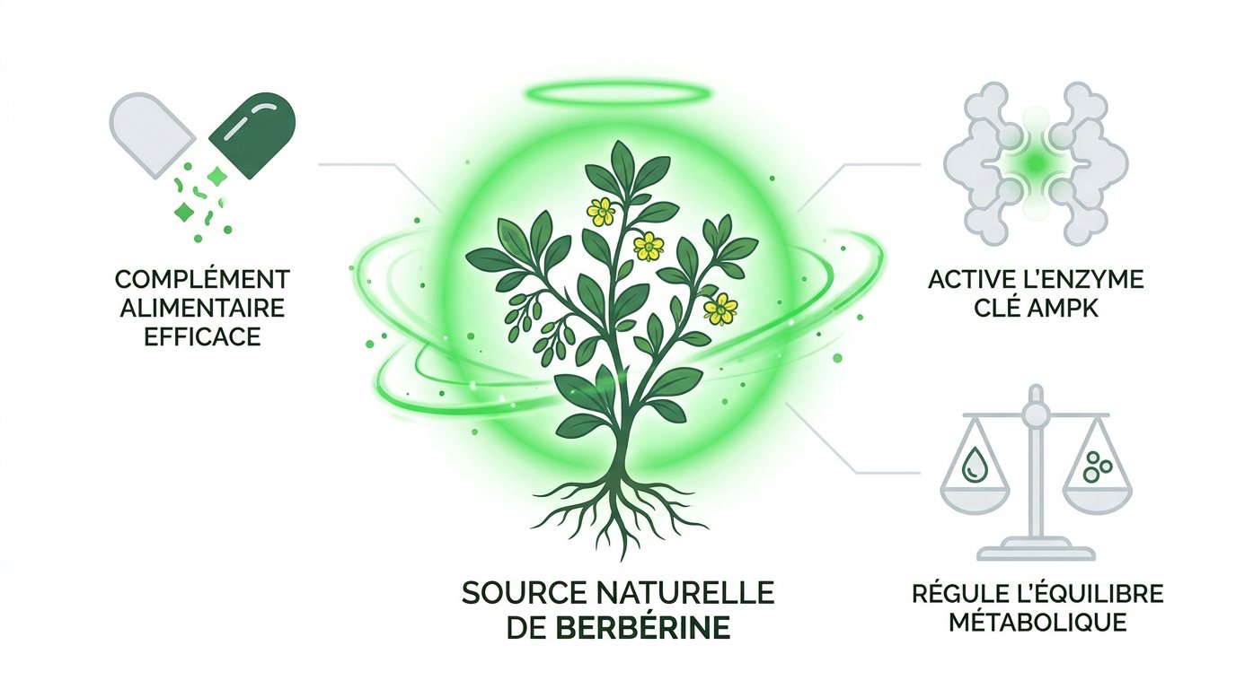 Plante d'épine-vinette source naturelle de berbérine pour le métabolisme
