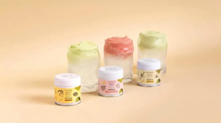 3 pots de Matcha de chez matcha mangue fraise and co