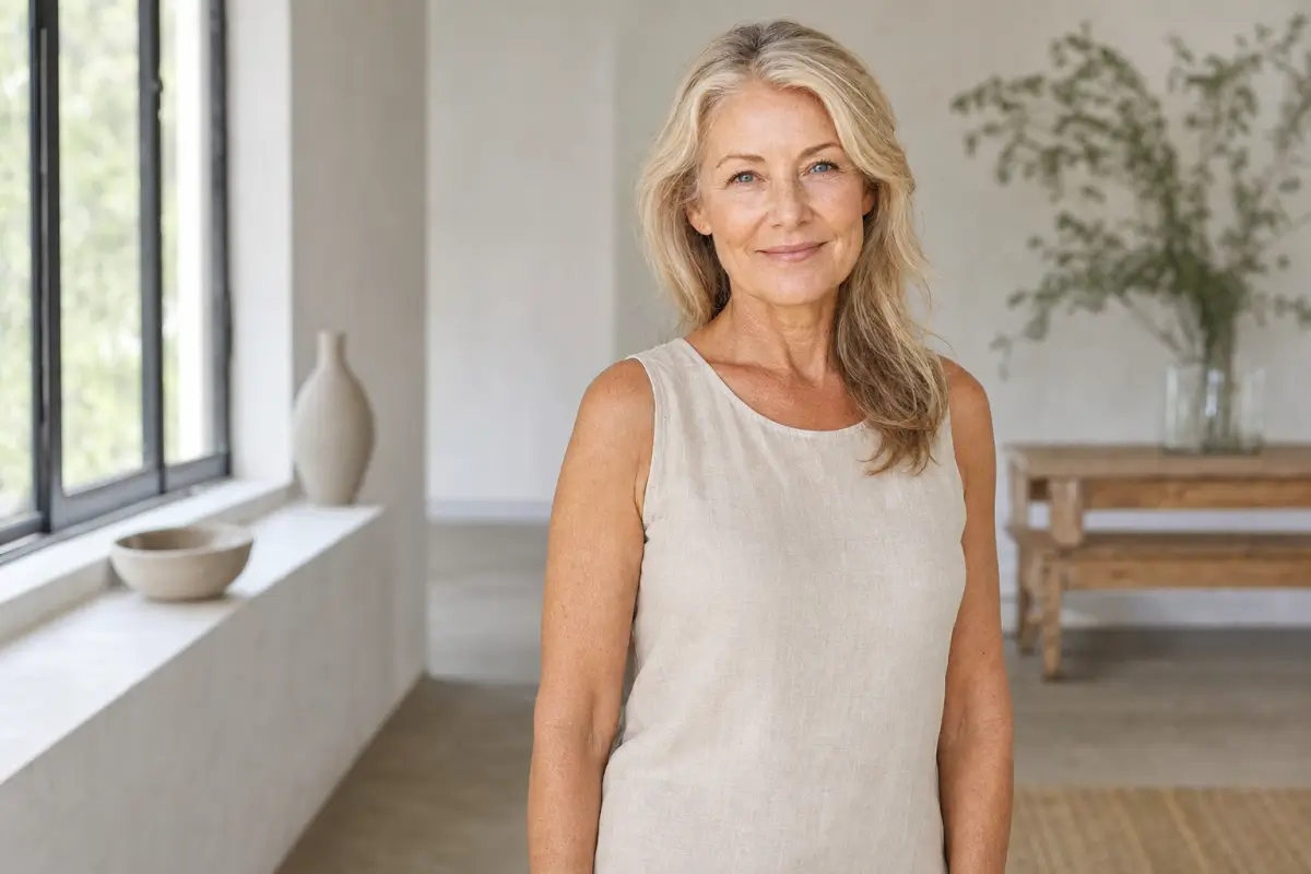 Femme de 60 ans sportive