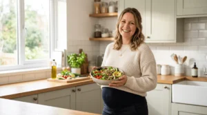 femme enceinte qui mange des aliments riches en choline pour sa grossesse