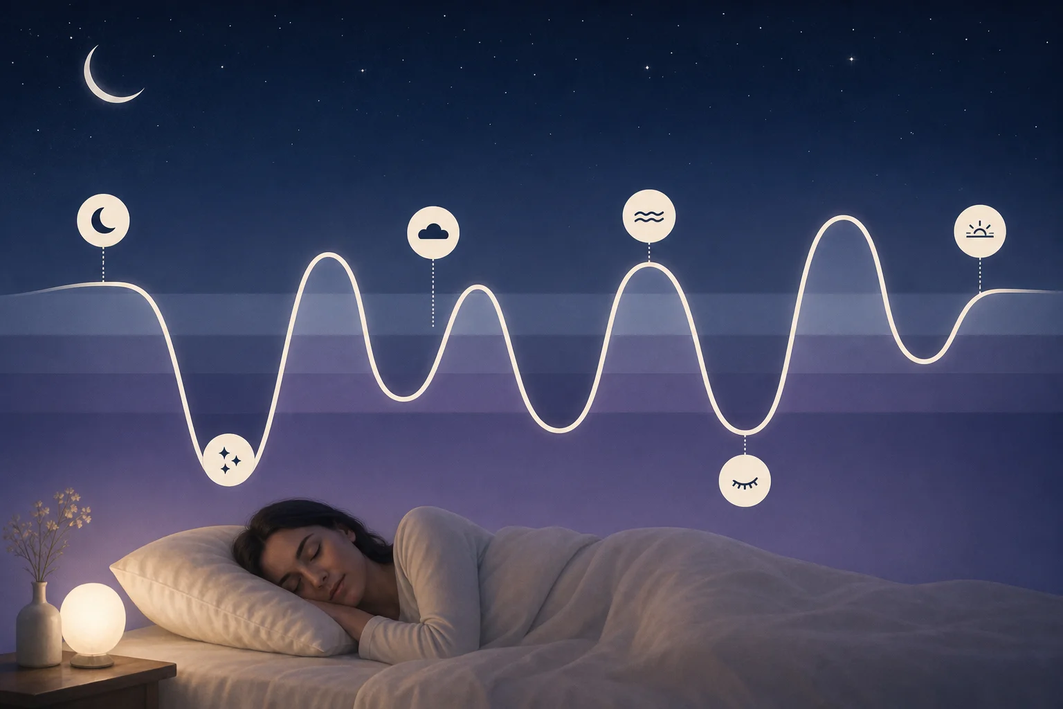 Comprendre les cycles du sommeil réparateur Schéma des cycles du sommeil réparateur et de leurs phases