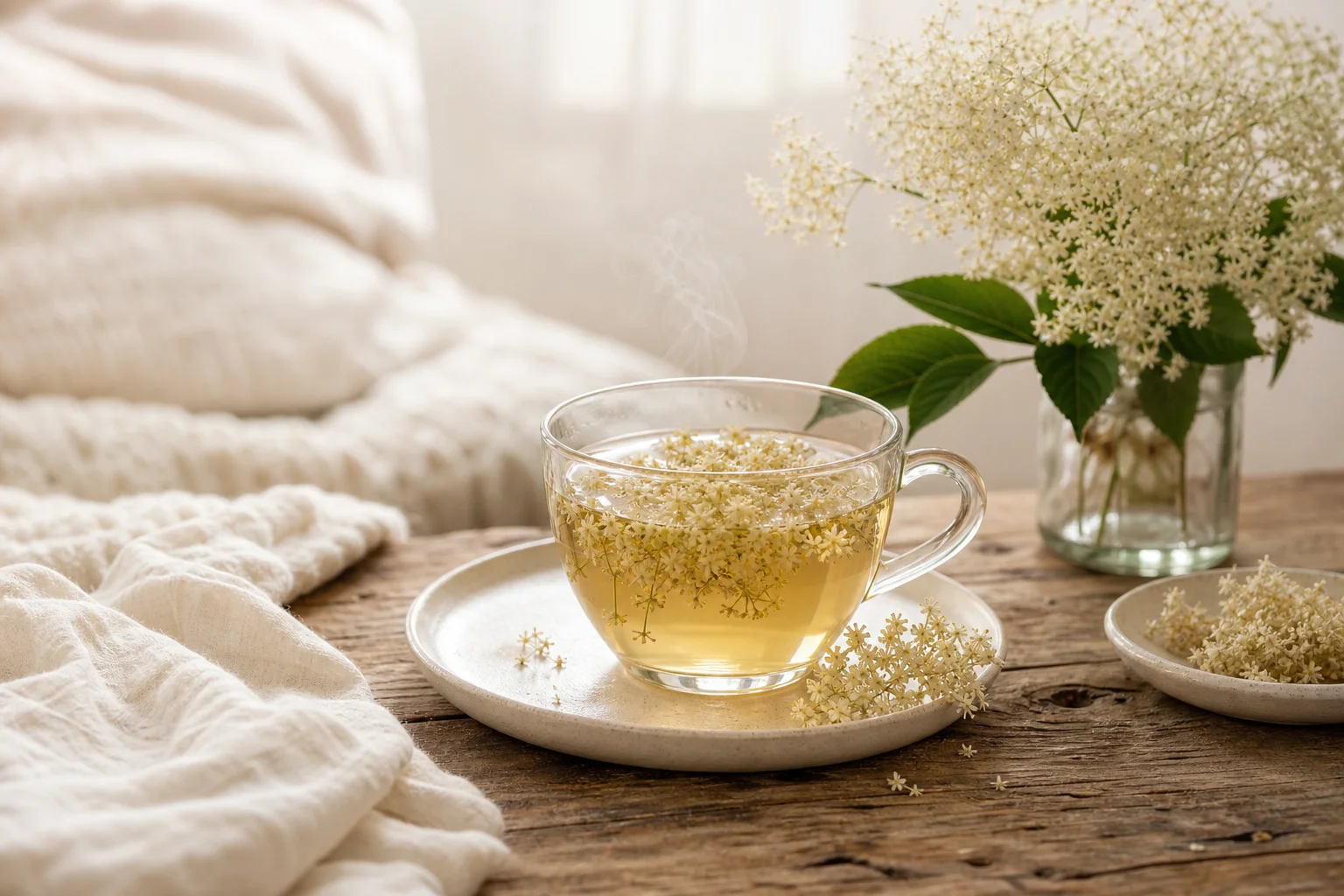 Tisane drainante à base de plantes pour un aliment diurétique naturel